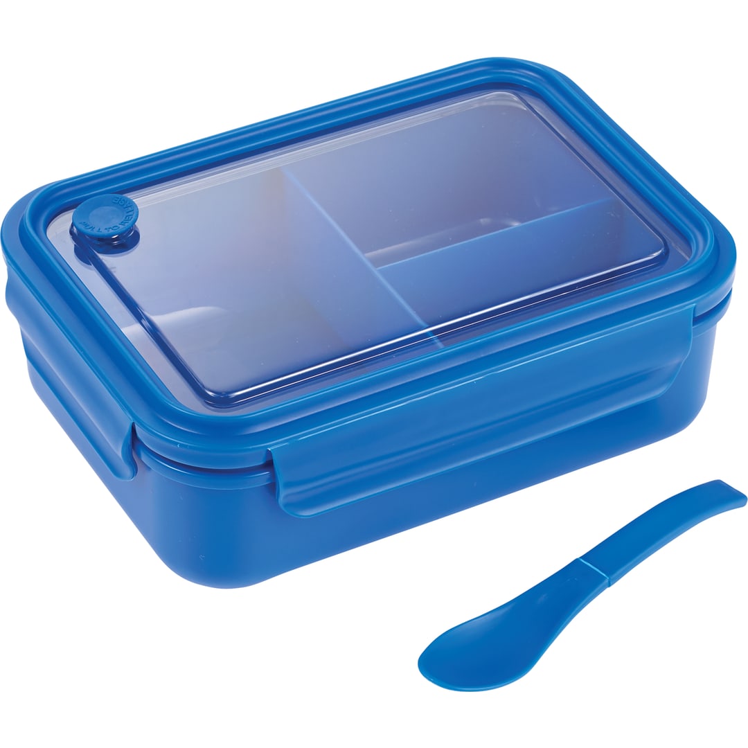 Three Compartment Food Storage Bento Box - 1031-56 Blue