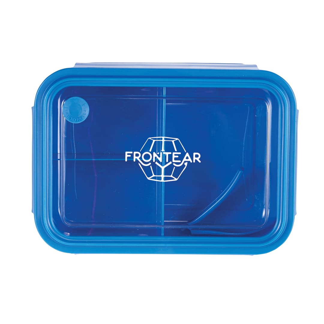 Three Compartment Food Storage Bento Box - 1031-56 Blue