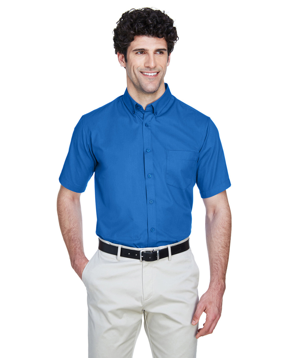 Men's Optimum Short-Sleeve Twill Shirt - 88194