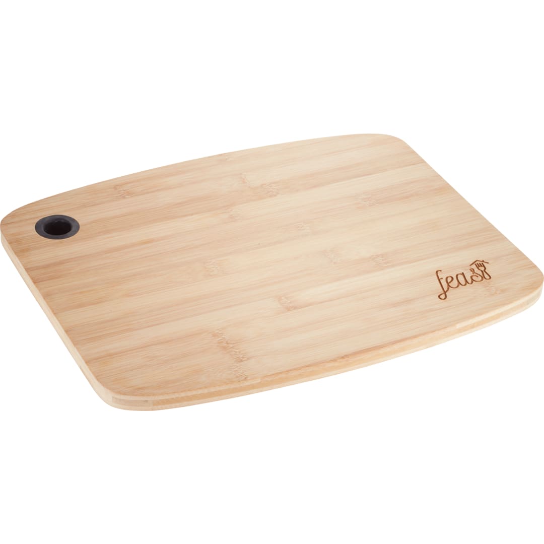 Large Bamboo Cutting Board with Silicone Grip - 1031-62 Black