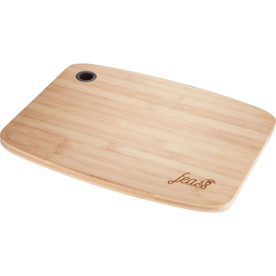 Large Bamboo Cutting Board with Silicone Grip - 1031-62 Black