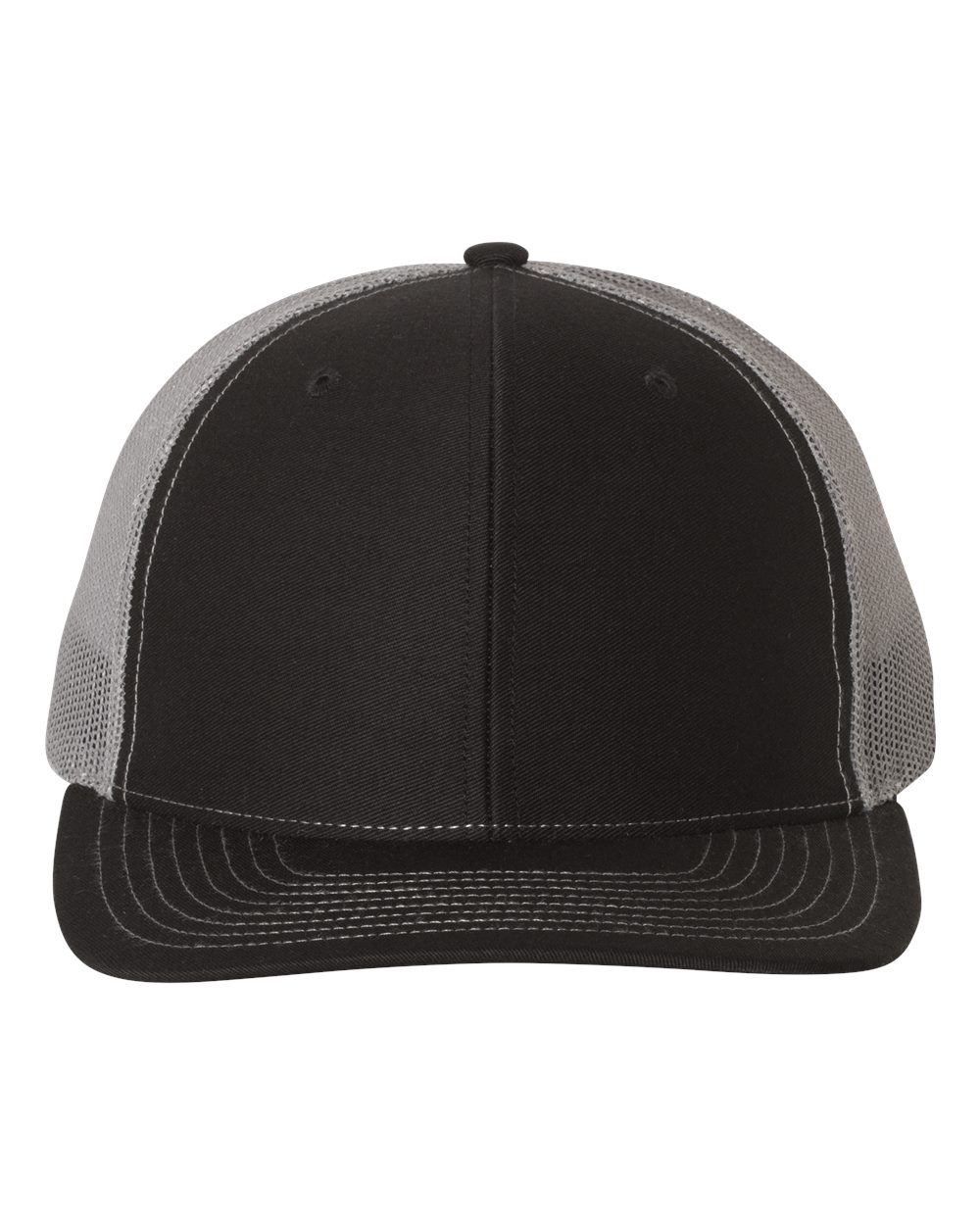 Richardson Snapback Trucker Cap - 112 Black- Charcoal