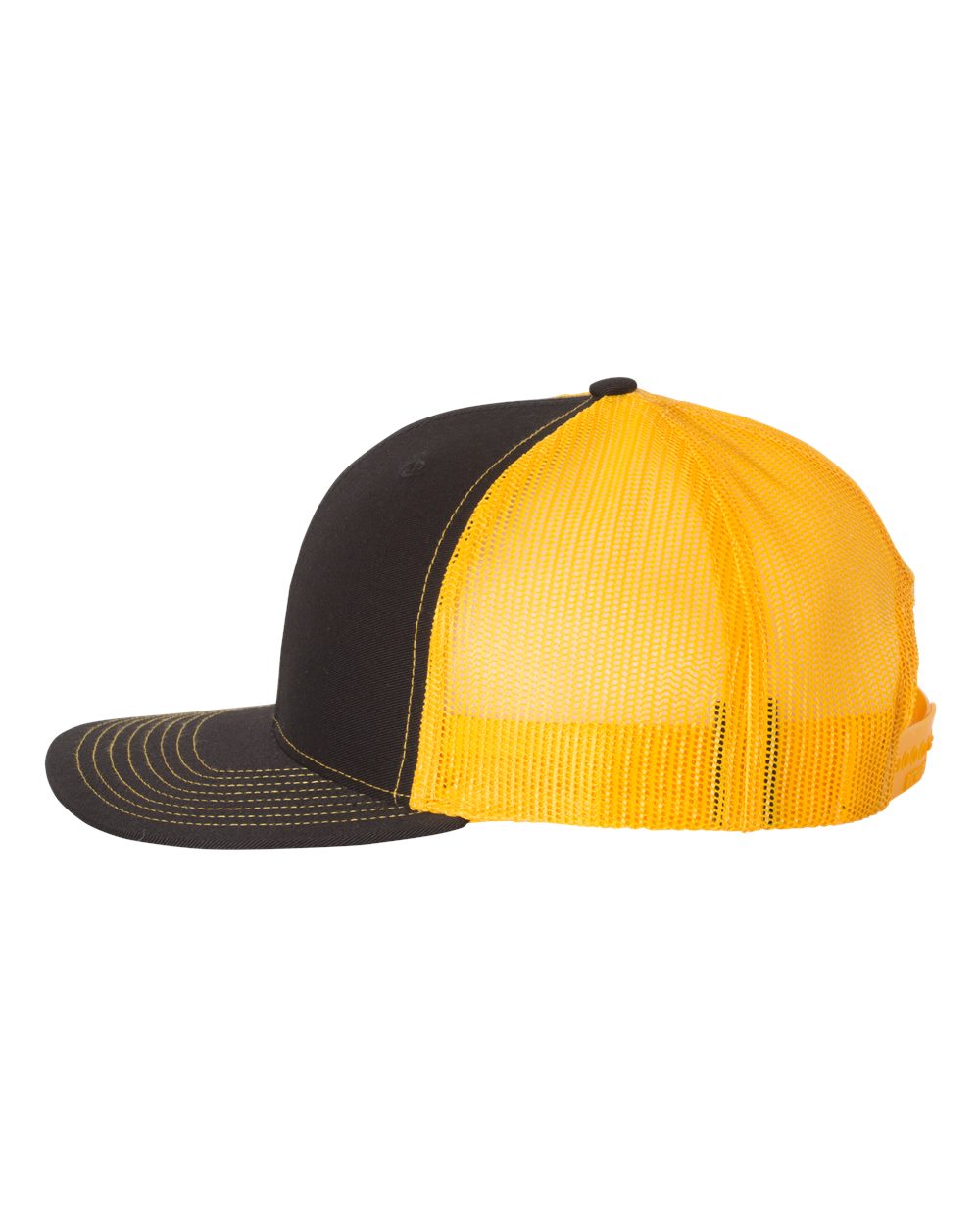 Richardson Snapback Trucker Cap - 112 Black- Gold