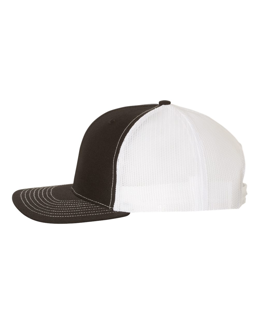 Richardson Snapback Trucker Cap - 112 Black- White