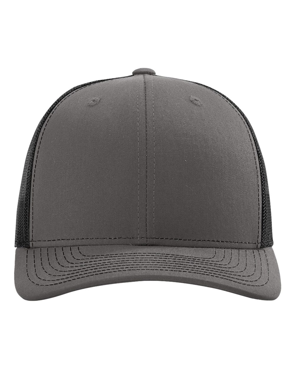 Richardson Snapback Trucker Cap - 112 Charcoal- Black