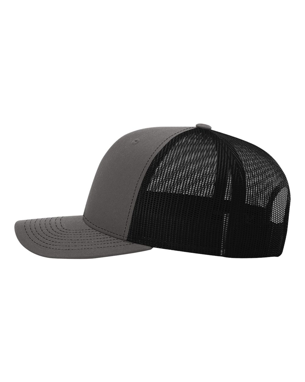 Richardson Snapback Trucker Cap - 112 Charcoal- Black