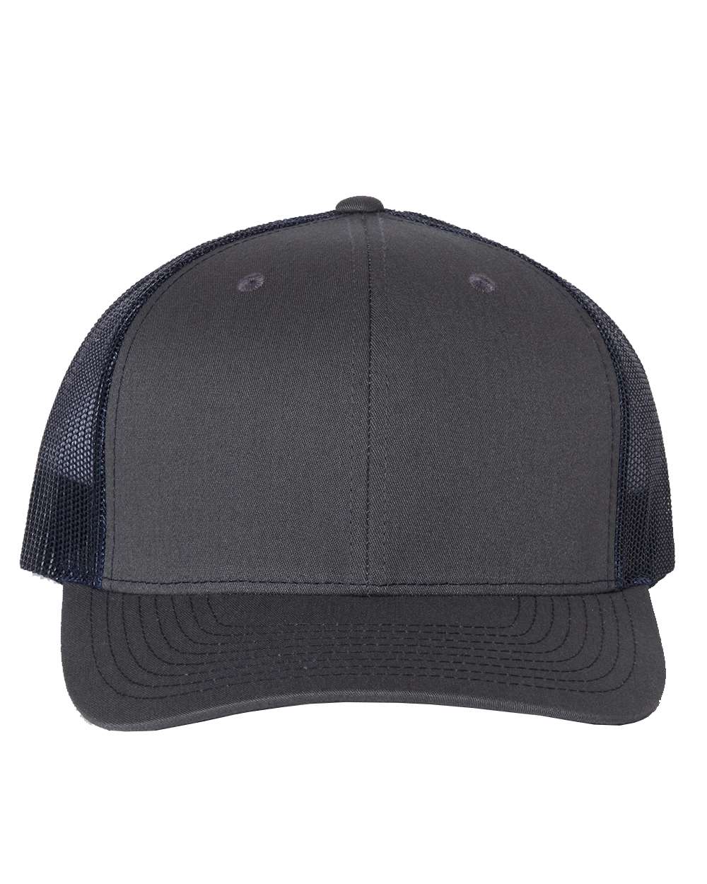 Richardson Snapback Trucker Cap - 112 Charcoal- Navy