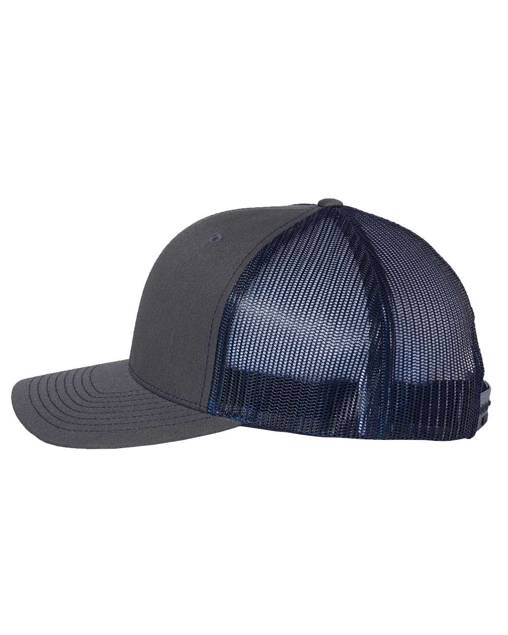 Richardson Snapback Trucker Cap - 112 Charcoal- Navy