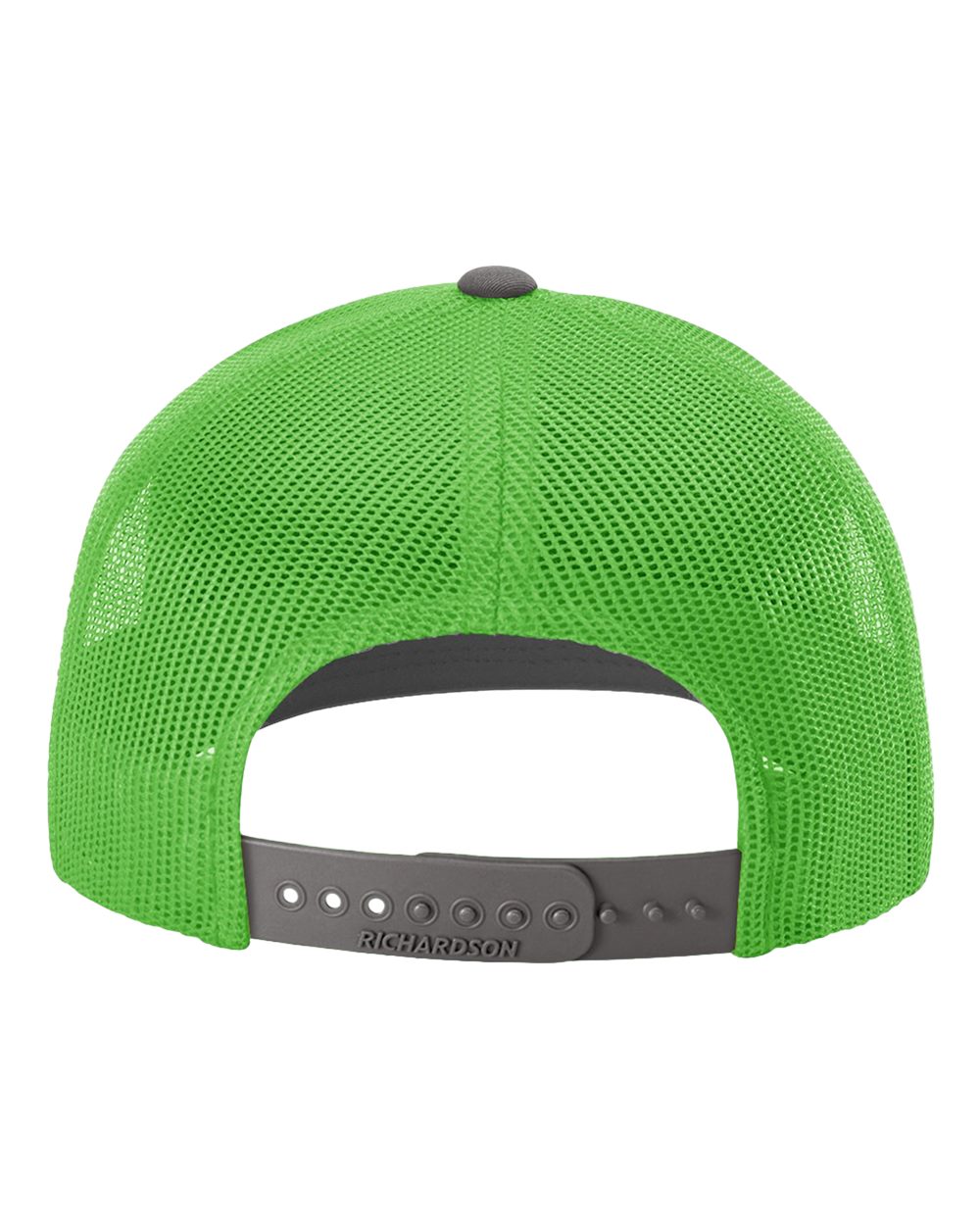 Richardson Snapback Trucker Cap - 112 Charcoal- Neon Green