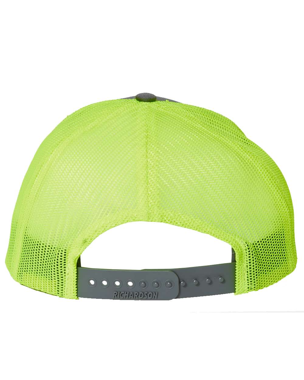 Richardson Snapback Trucker Cap - 112 Charcoal- Neon Yellow