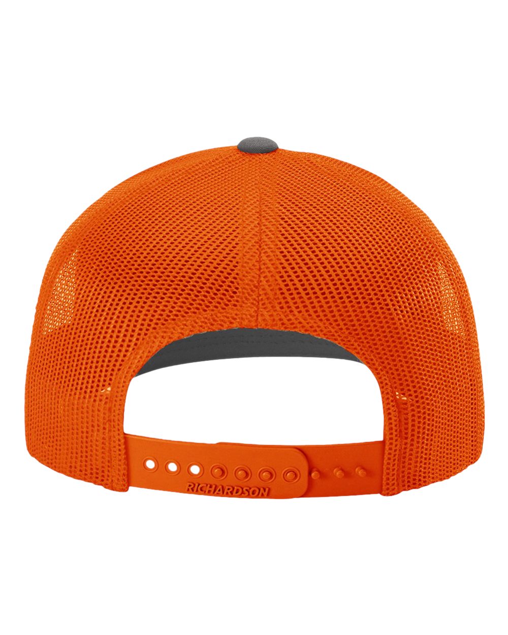Richardson Snapback Trucker Cap - 112 Charcoal- Orange