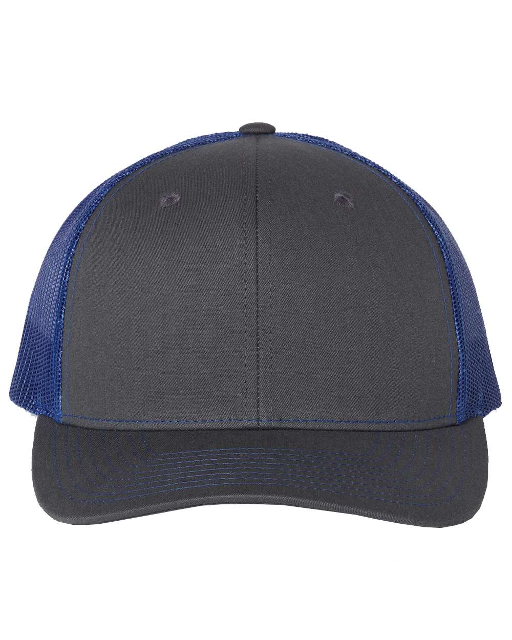Richardson Snapback Trucker Cap - 112 Charcoal- Royal