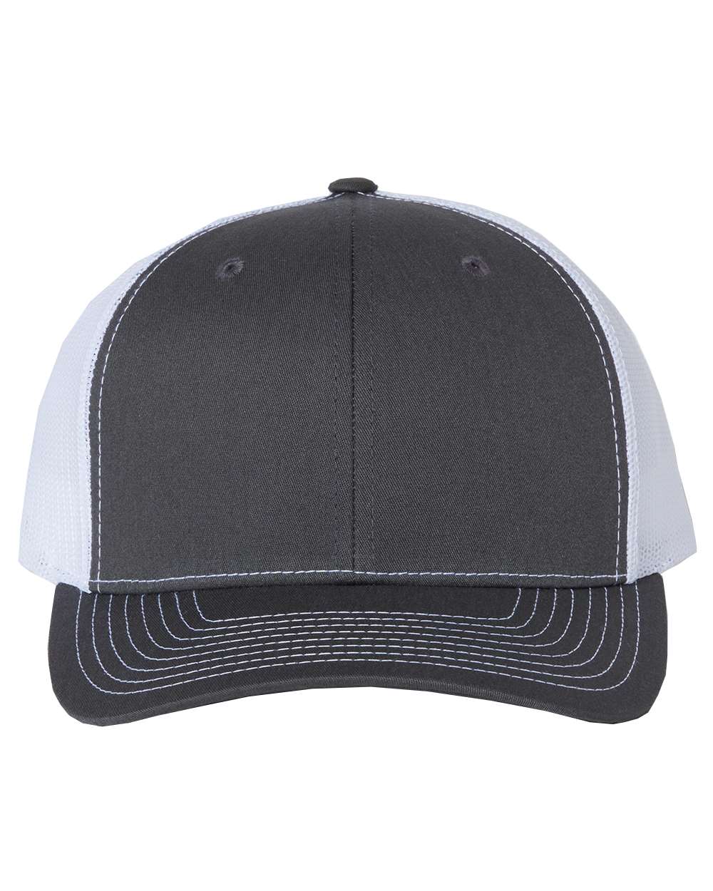 Richardson Snapback Trucker Cap - 112 Charcoal- White