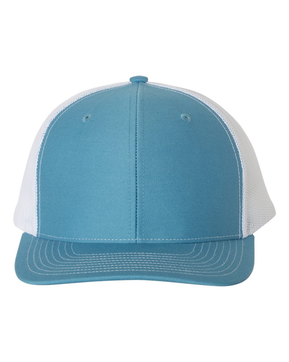 Richardson Snapback Trucker Cap - 112 Columbia Blue- White