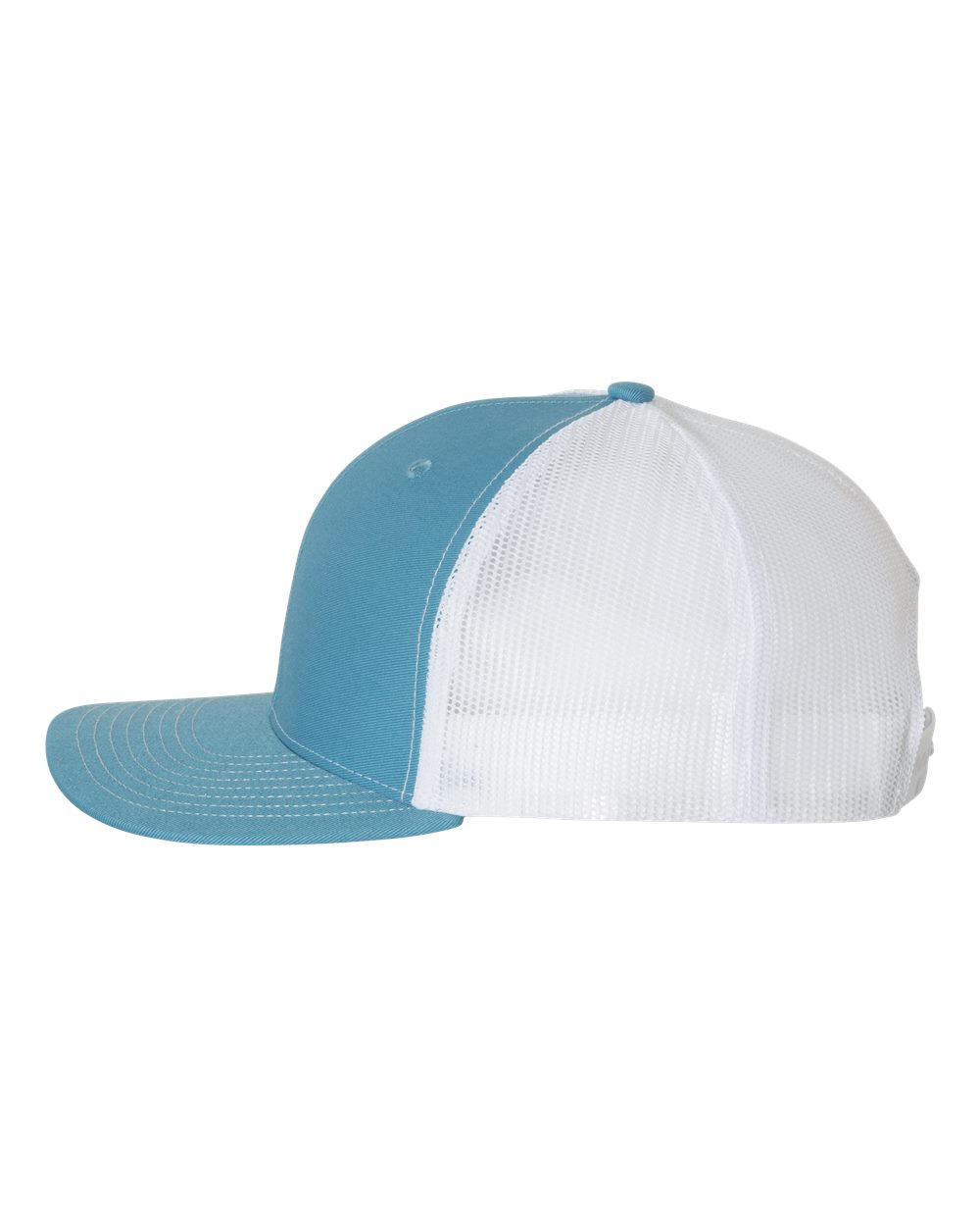 Richardson Snapback Trucker Cap - 112 Columbia Blue- White