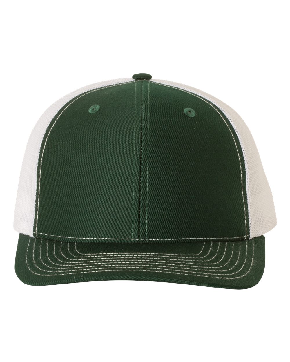 Richardson Snapback Trucker Cap - 112 Dark Green- White