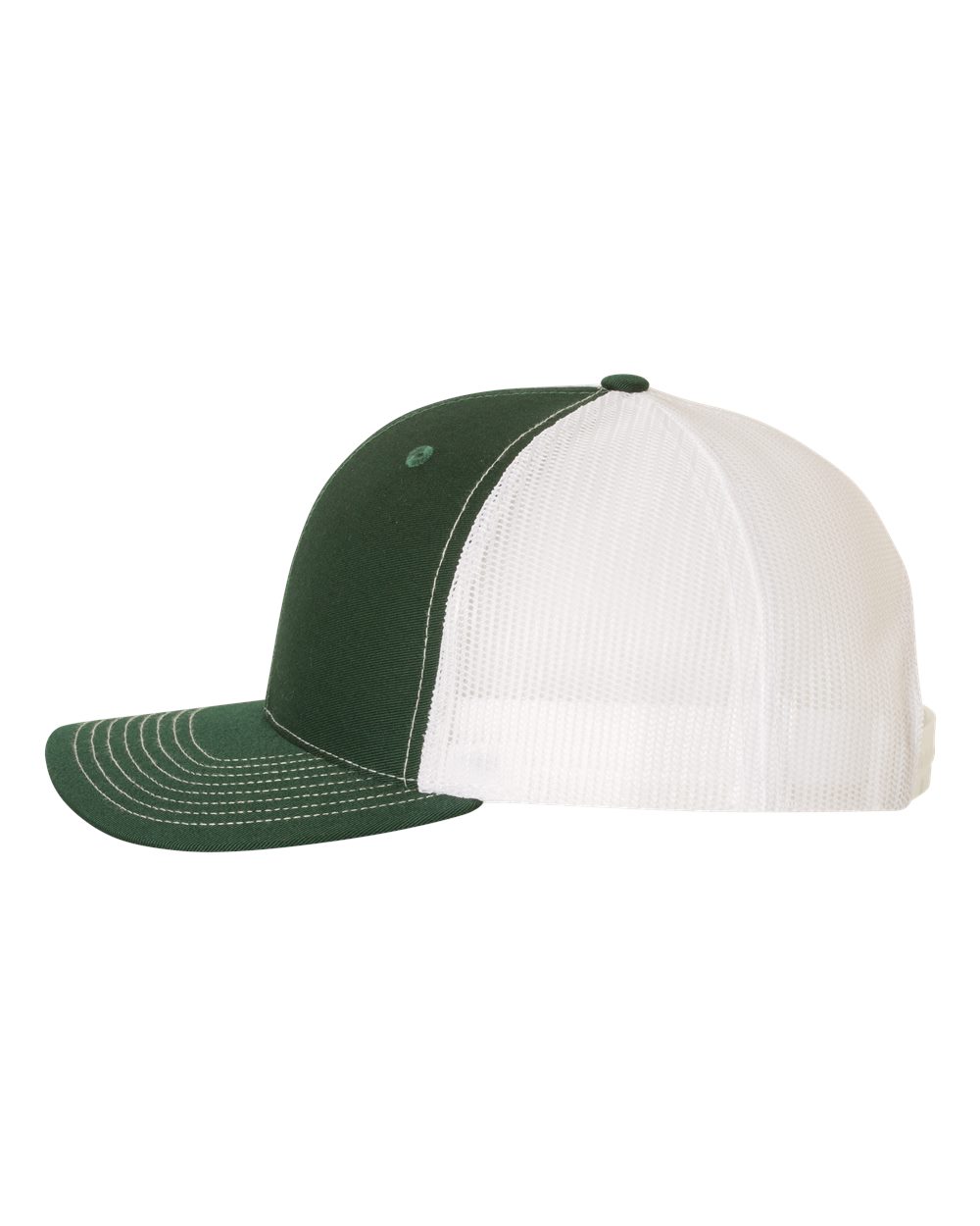 Richardson Snapback Trucker Cap - 112 Dark Green- White