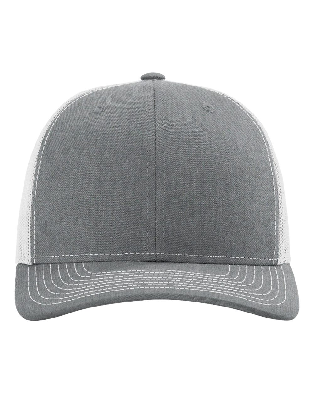 Richardson Snapback Trucker Cap - 112 Heather Grey- Light Grey