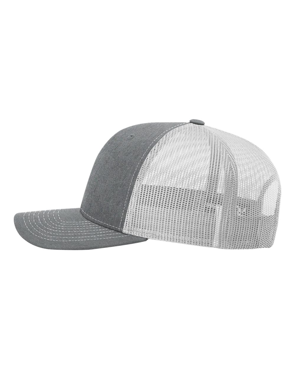 Richardson Snapback Trucker Cap - 112 Heather Grey- Light Grey