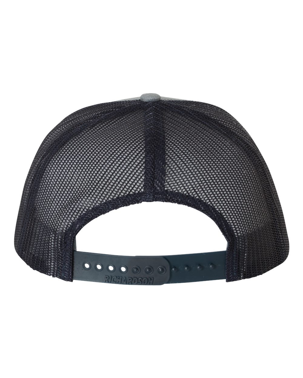 Richardson Snapback Trucker Cap - 112 Heather Grey- Navy