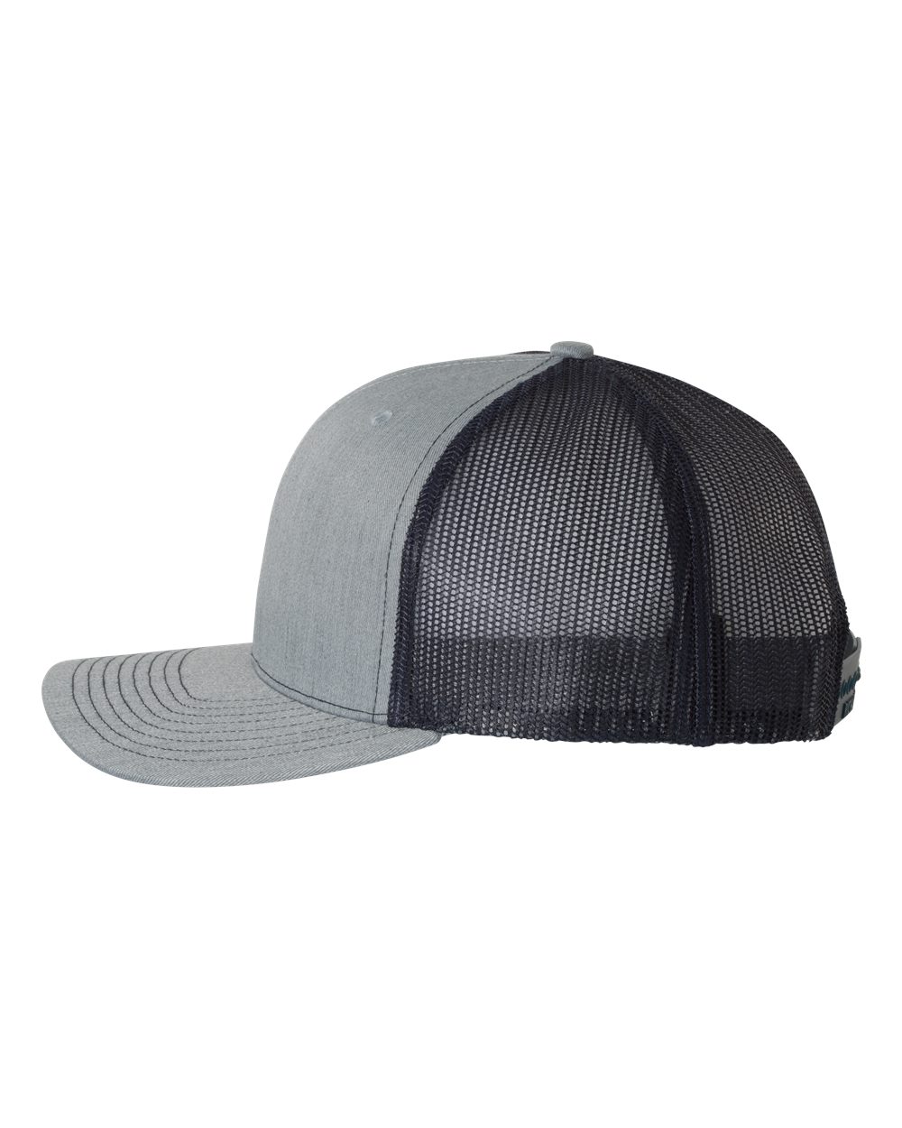 Richardson Snapback Trucker Cap - 112 Heather Grey- Navy