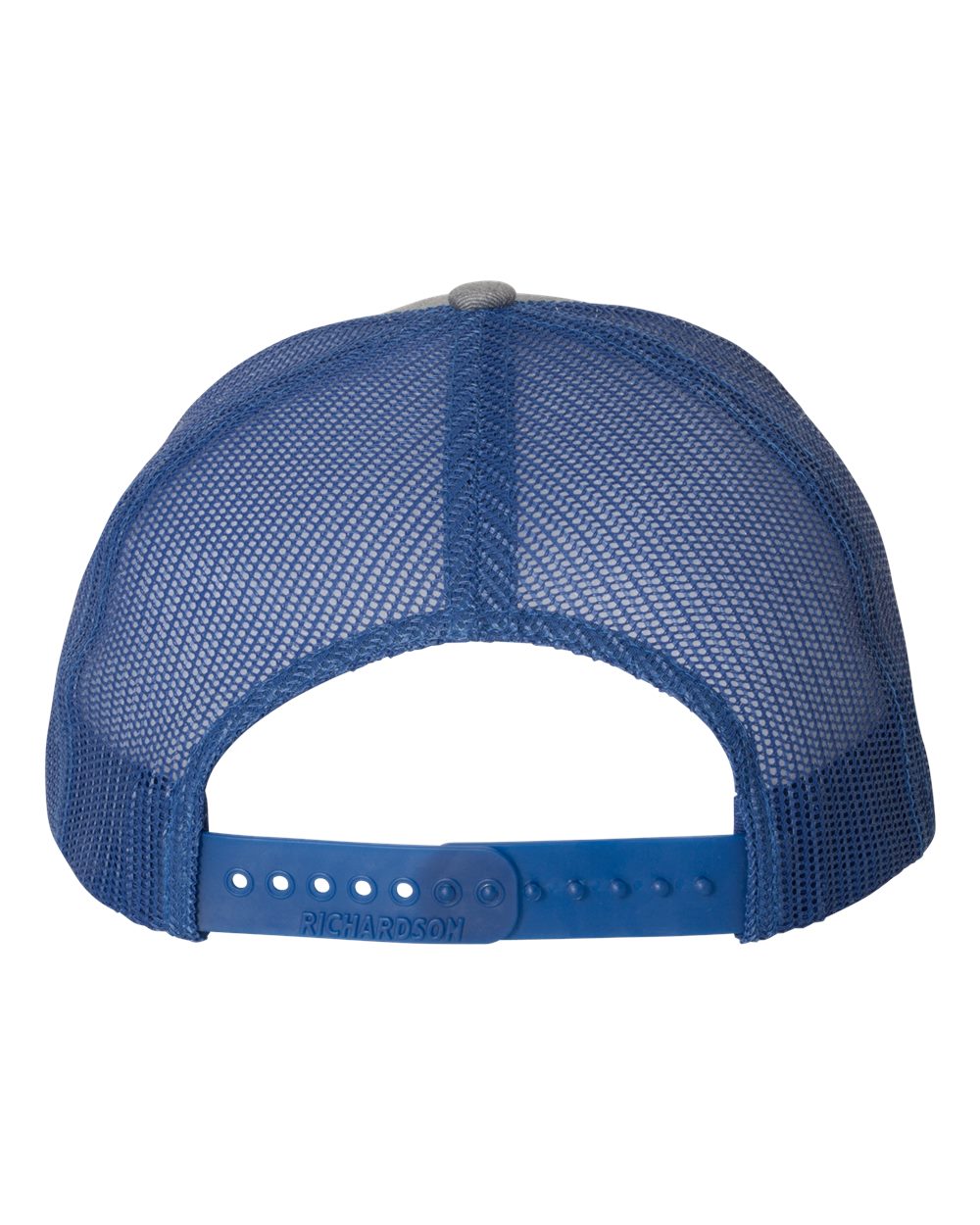 Richardson Snapback Trucker Cap - 112 Heather Grey- Royal