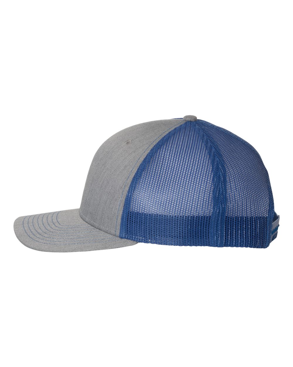 Richardson Snapback Trucker Cap - 112 Heather Grey- Royal