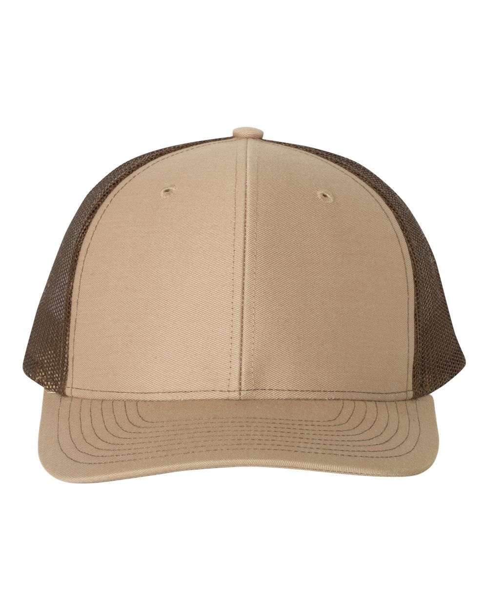 Richardson Snapback Trucker Cap - 112 Khaki- Coffee