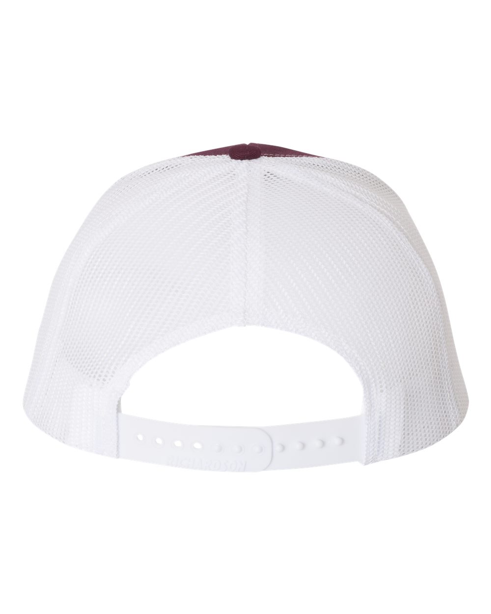 Richardson Snapback Trucker Cap - 112 Maroon- White