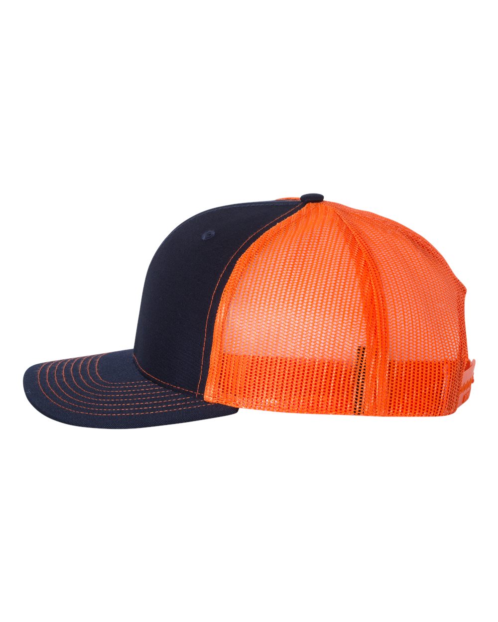 Richardson Snapback Trucker Cap - 112 Navy- Orange