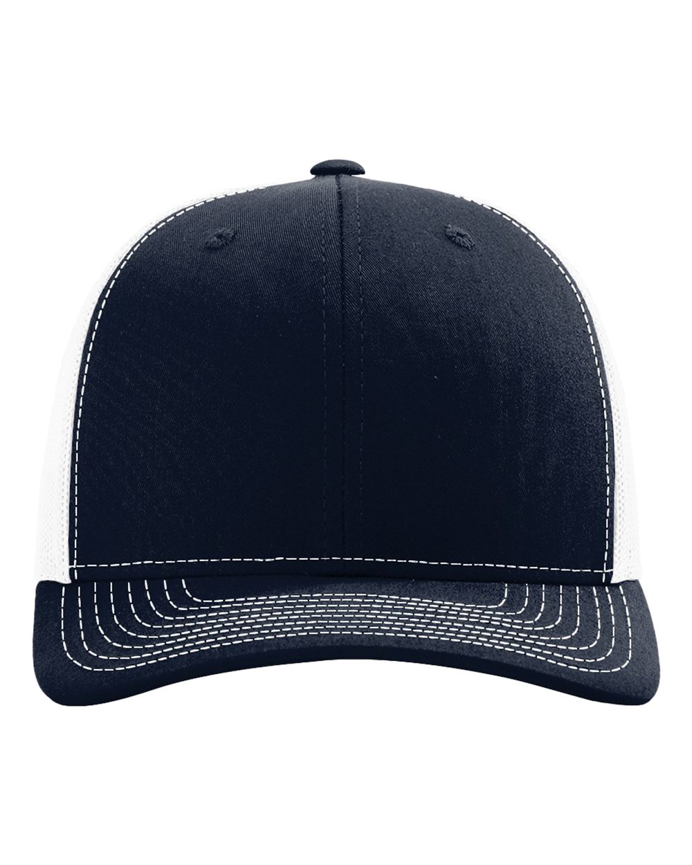 Richardson Snapback Trucker Cap - 112 Navy- White