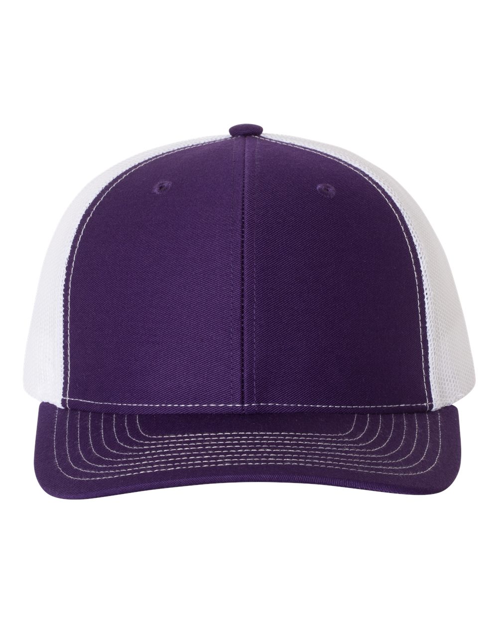 Richardson Snapback Trucker Cap - 112 Purple- White