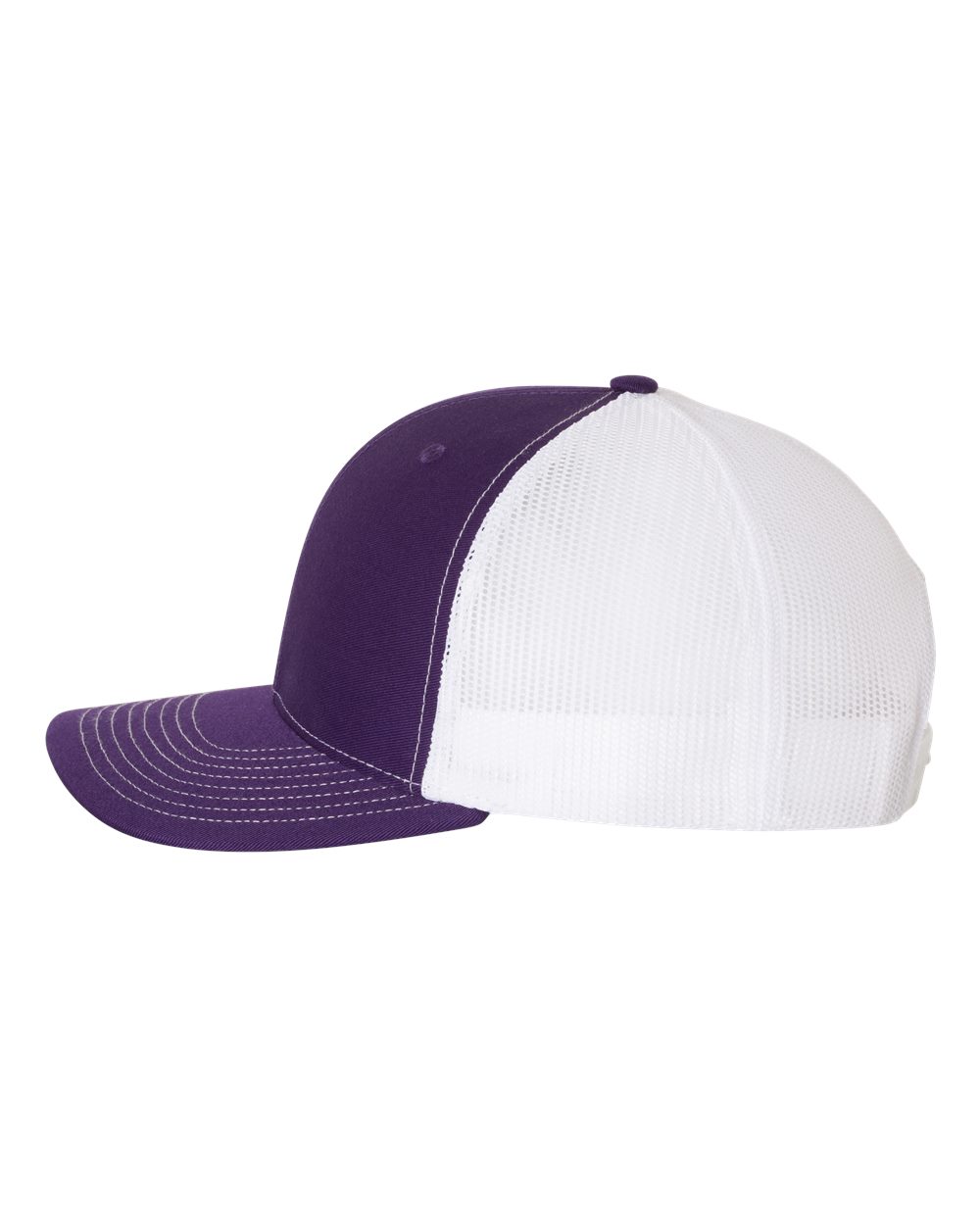 Richardson Snapback Trucker Cap - 112 Purple- White