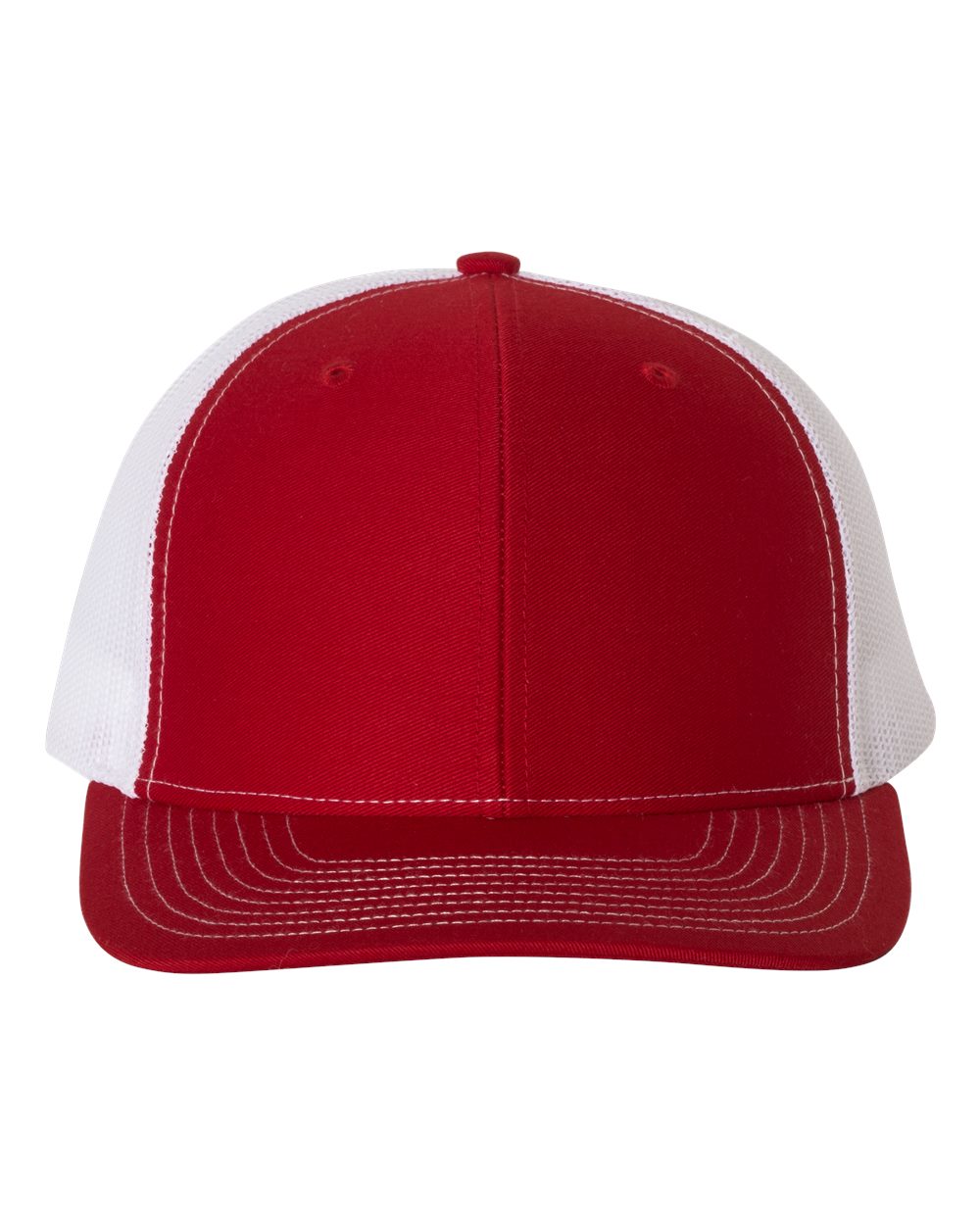 Richardson Snapback Trucker Cap - 112 Red- White
