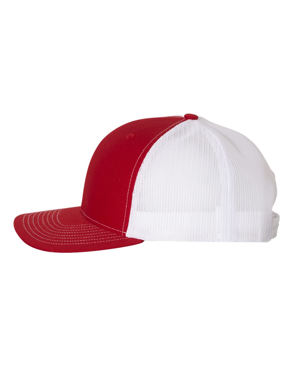 Richardson Snapback Trucker Cap - 112 Red- White