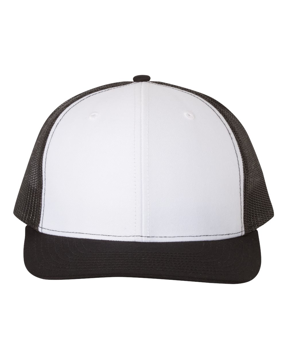 Richardson Snapback Trucker Cap - 112 White- Black