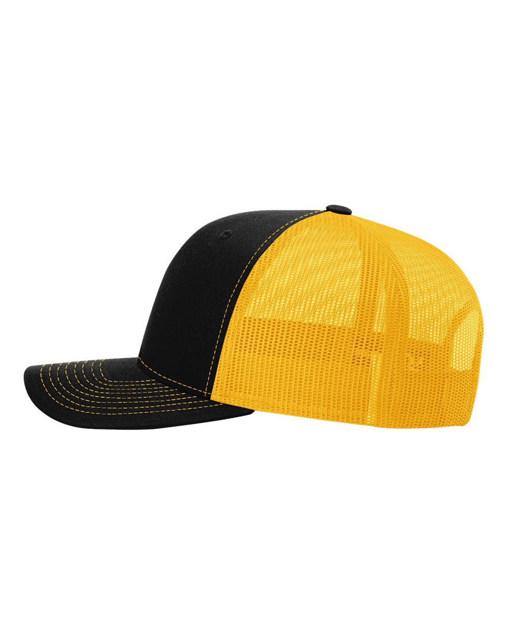 Richardson Snapback Trucker Cap - 112 Black- Gold