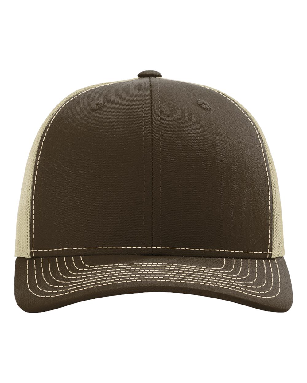 Richardson Snapback Trucker Cap - 112 Brown- Khaki