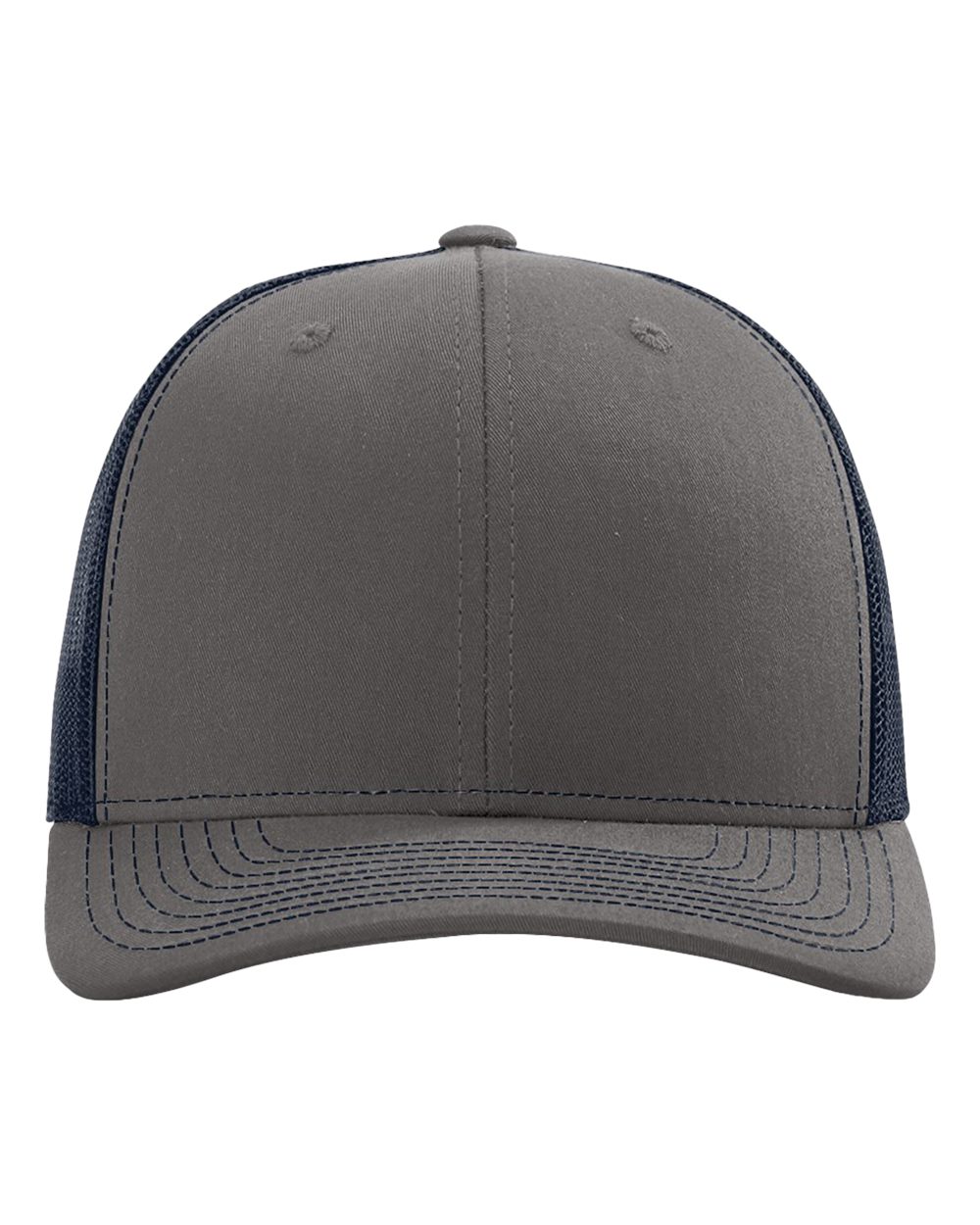 Richardson Snapback Trucker Cap - 112 Charcoal- Navy