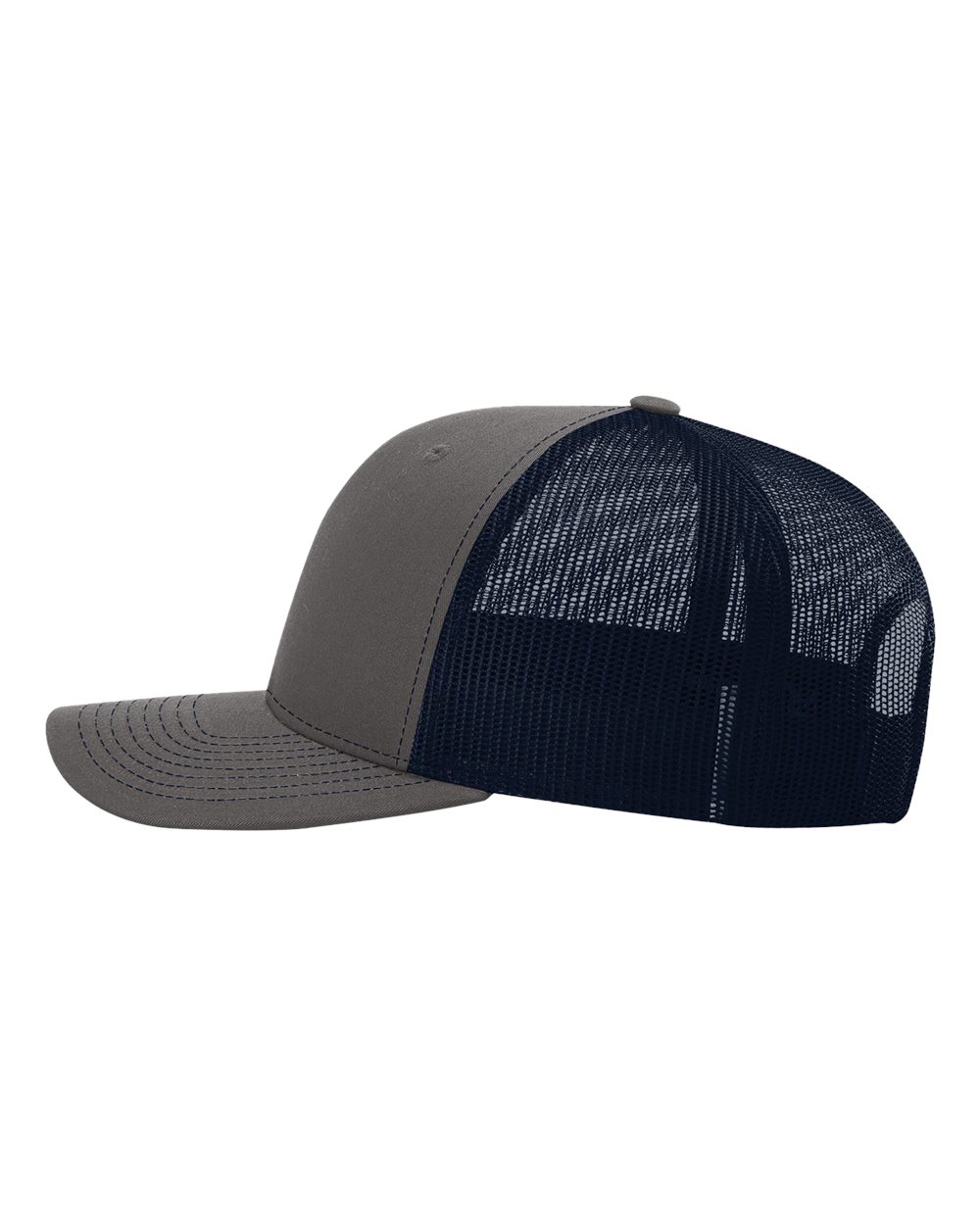 Richardson Snapback Trucker Cap - 112 Charcoal- Navy