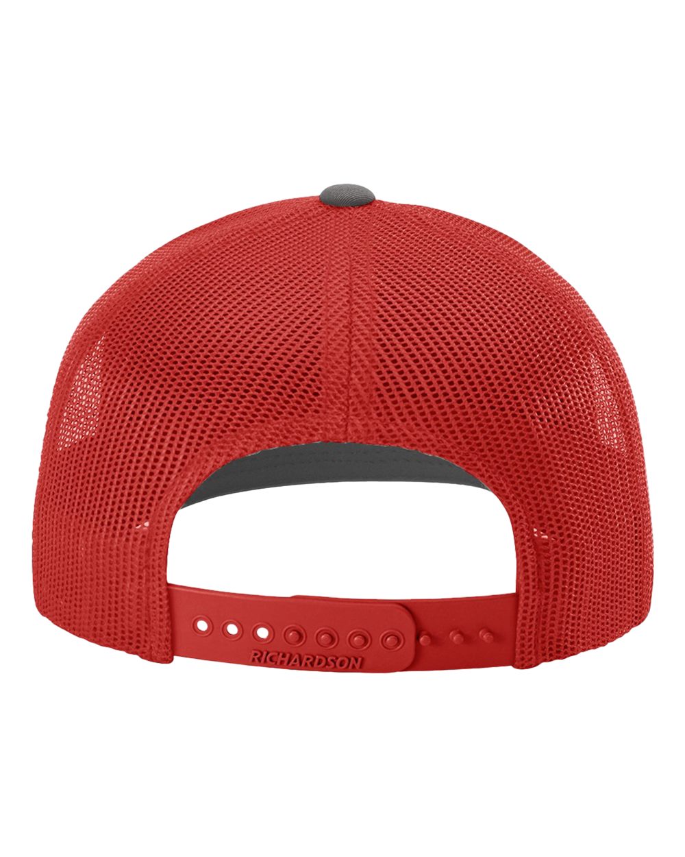 Richardson Snapback Trucker Cap - 112 Charcoal- Red