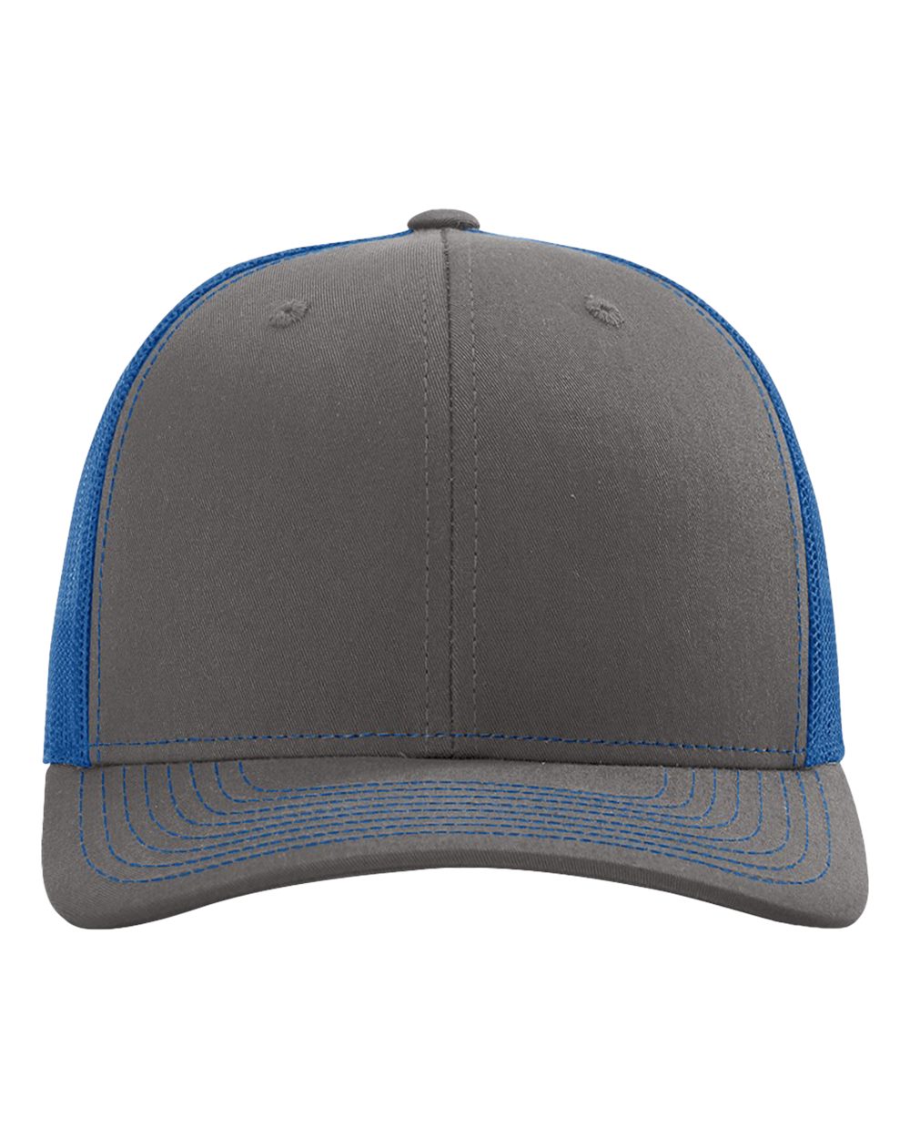 Richardson Snapback Trucker Cap - 112 Charcoal- Royal