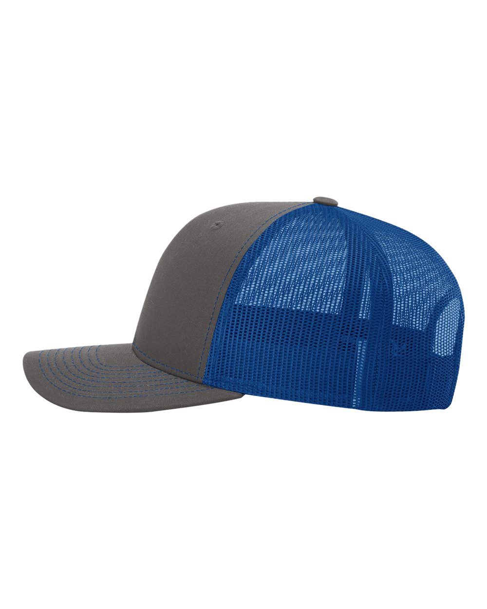 Richardson Snapback Trucker Cap - 112 Charcoal- Royal