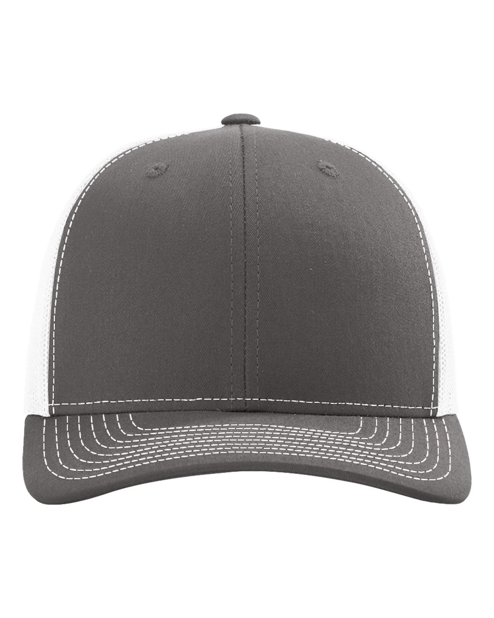 Richardson Snapback Trucker Cap - 112 Charcoal- White