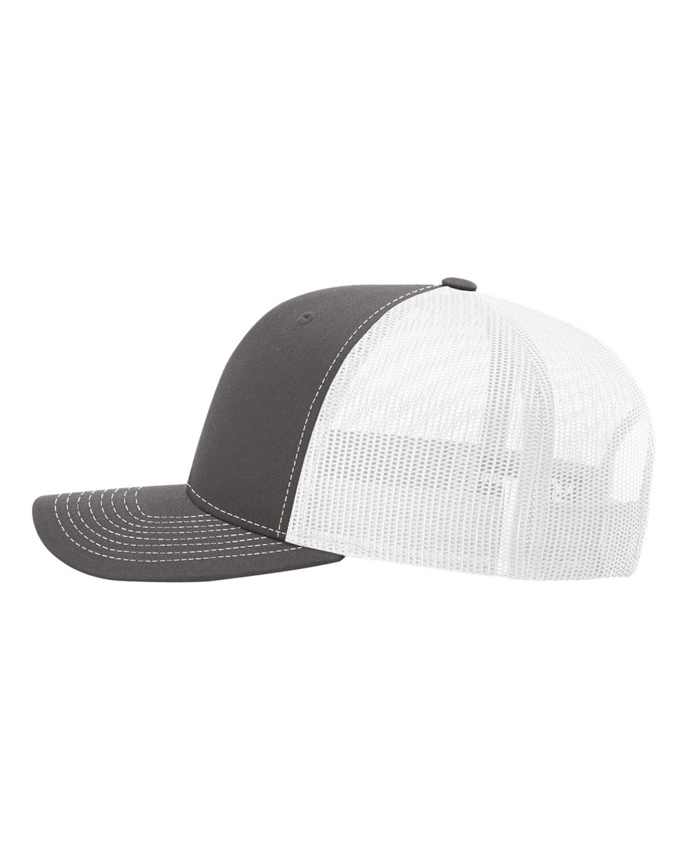 Richardson Snapback Trucker Cap - 112 Charcoal- White