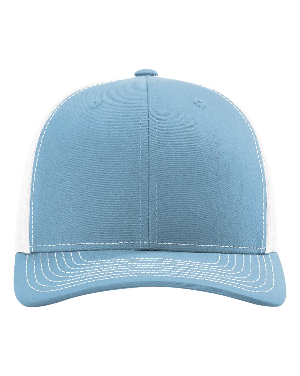 Richardson Snapback Trucker Cap - 112 Columbia Blue- White