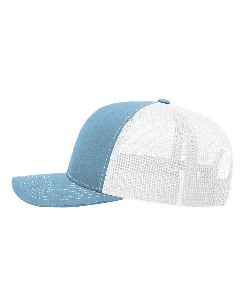 Richardson Snapback Trucker Cap - 112 Columbia Blue- White