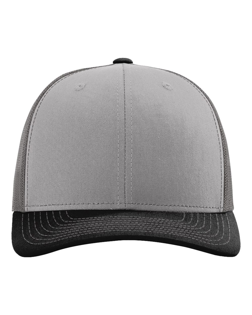 Richardson Snapback Trucker Cap - 112 Grey- Charcoal- Black