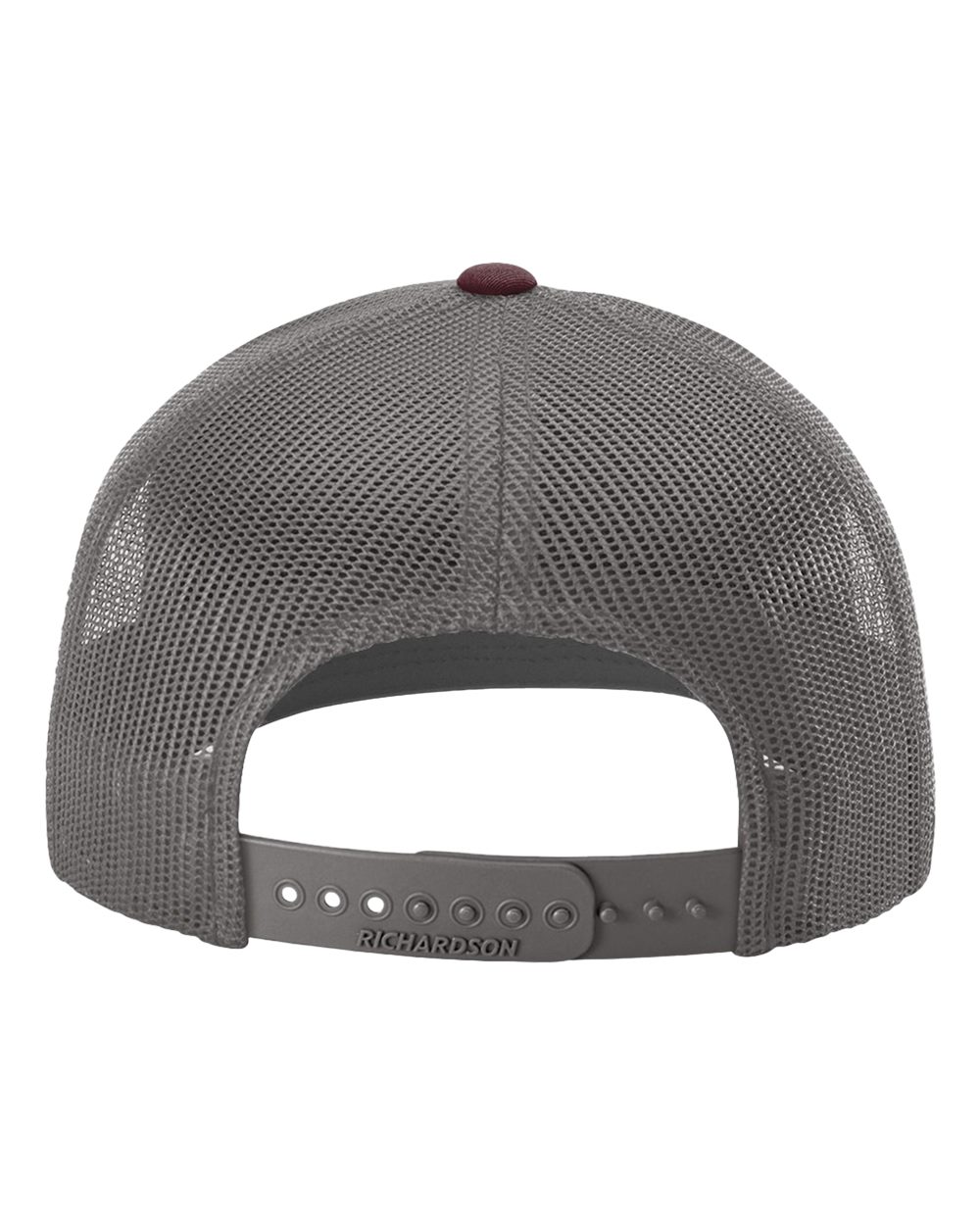 Richardson Snapback Trucker Cap - 112 Heather Grey- Charcoal- Maroon