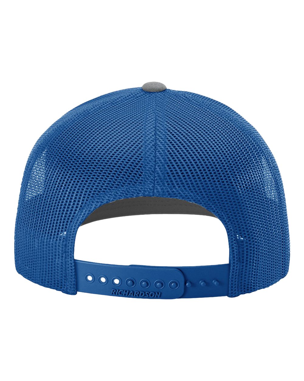 Richardson Snapback Trucker Cap - 112 Heather Grey- Royal